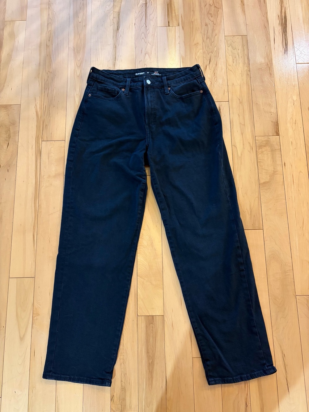 Old Navy Black Curvy OG Loose Jeans High Rise